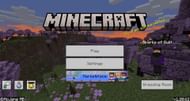 The game's home screen and current version number (Image via Mojang)